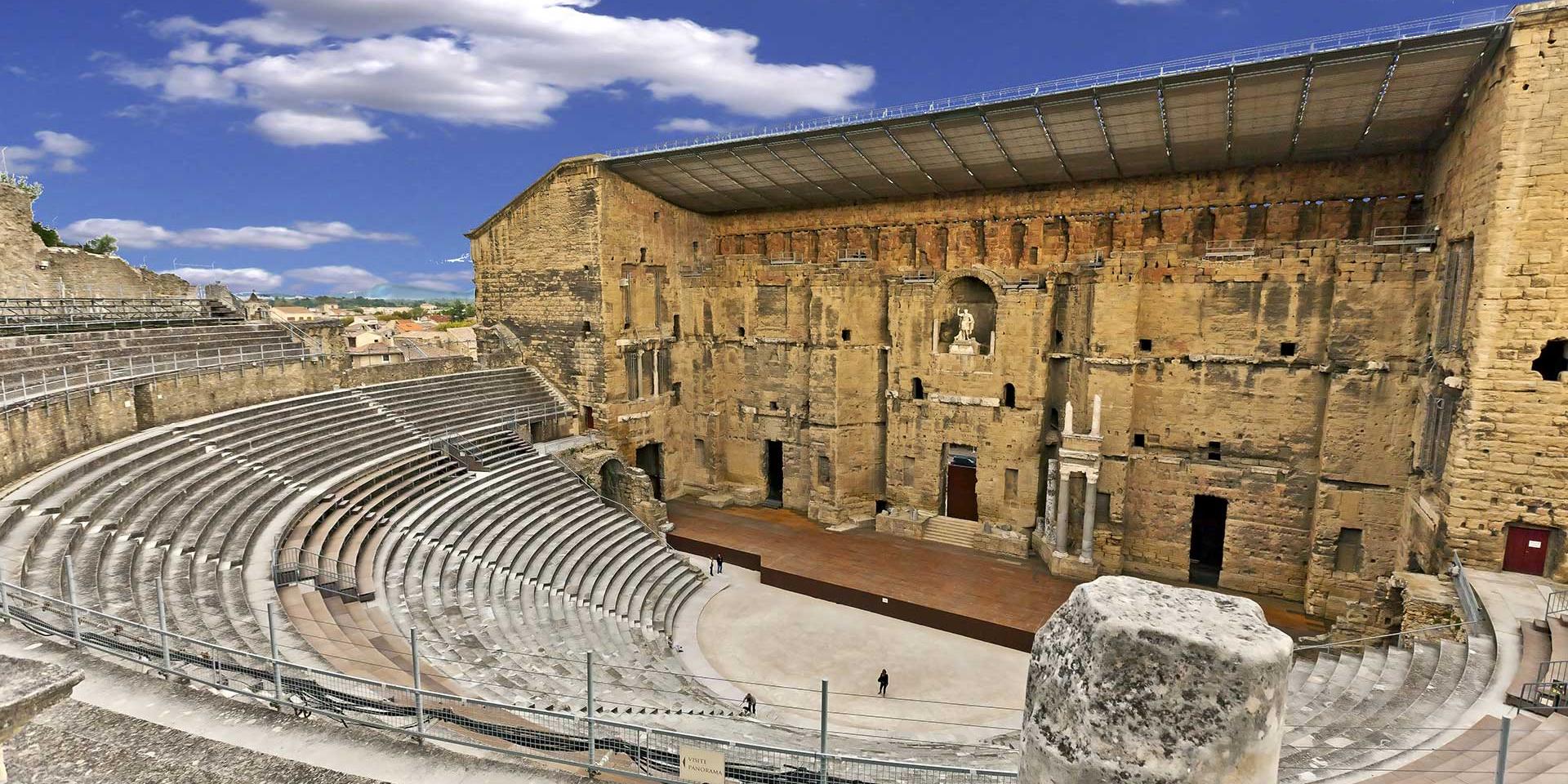 orange village roman ruins provence