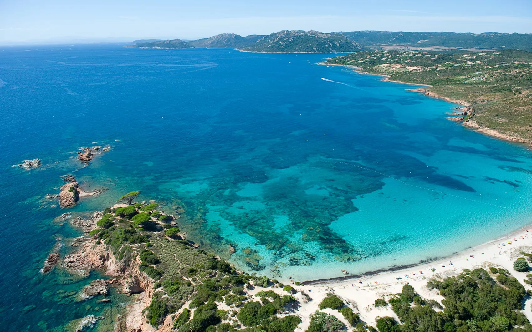 palombaggia beach in porto vecchio corsica