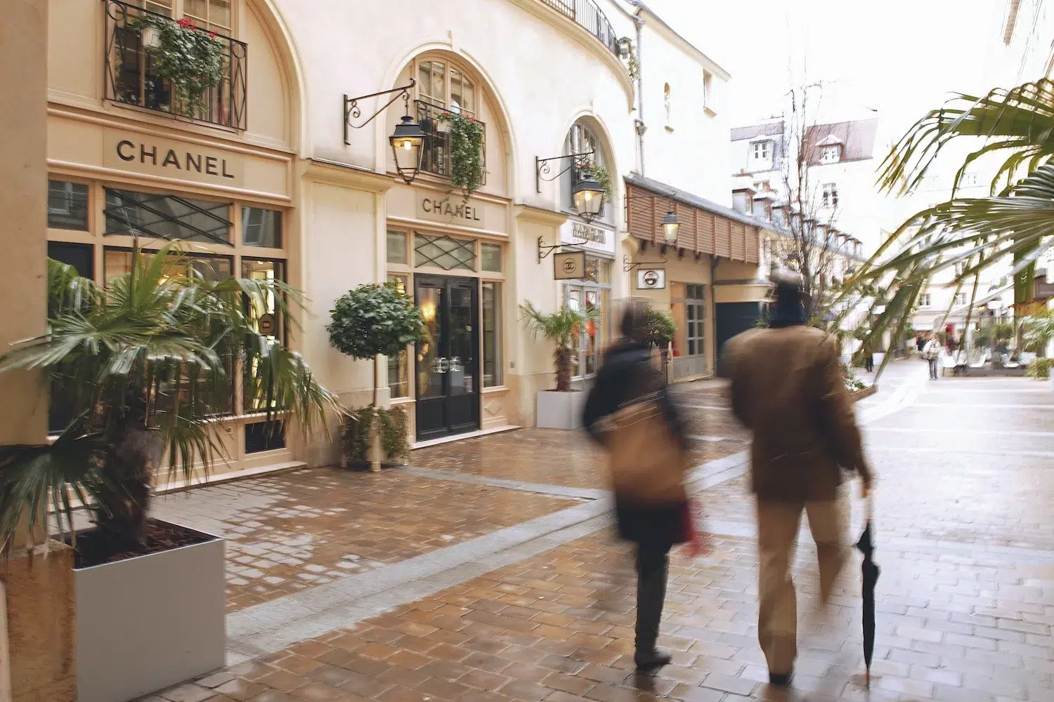 shopping street in paris
